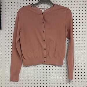 H&M Dusty Pink Cardigan Sweater